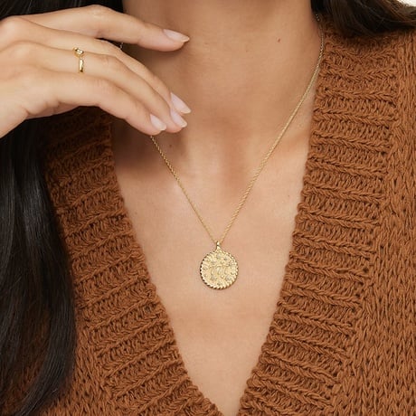 777 Good Fortune Diamond Medallion Necklace