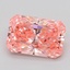 1.00 Ct. Fancy Vivid  Pink Radiant Lab Grown Diamond