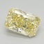 1.04 Ct. Fancy Vivid Yellow Radiant Lab Grown Diamond