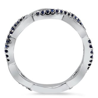 Custom Sapphire Twist Ring