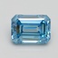 2.51 Ct. Fancy Intense Blue Emerald Lab Grown Diamond
