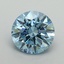 1.22 Ct. Fancy Vivid Blue Round Lab Grown Diamond
