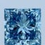 3.0 Ct. Fancy Vivid Blue Princess Lab Grown Diamond