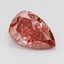 0.91 Ct. Fancy Vivid Pink Pear Lab Grown Diamond