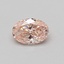 0.45 Ct. Fancy Intense Pink Oval Lab Grown Diamond