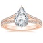 14K Rose Gold Icon Diamond Ring (1/3 ct. tw.), smalltop view