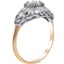 The Keaton Ring, smalltop view on a hand