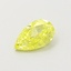 0.48 Ct. Fancy Intense  Yellow Pear Lab Grown Diamond
