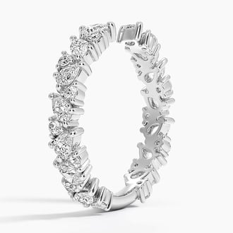 Olivetta Lab Diamond Open Ring in Platinum