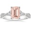 Platinum Luxe Celtic Love Knot Diamond Ring, smalltop view