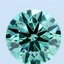 1.51 Ct. Fancy Vivid Green Round Lab Grown Diamond