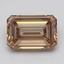 3.12 Ct. Light  Brown Emerald Lab Grown Diamond