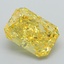 6.21 Ct. Fancy Vivid Yellow Radiant Lab Grown Diamond