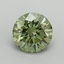 0.78 Ct. Fancy Vivid Green Round Lab Grown Diamond