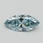 0.76 Ct. Fancy Intense Greenish Blue Marquise Lab Grown Diamond