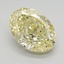 1.92 Ct. Fancy Yellow Oval Lab Grown Diamond