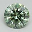 3.00 Ct. Fancy Vivid Green Round Lab Grown Diamond