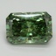 2.77 Ct. Fancy Vivid Green Radiant Lab Grown Diamond
