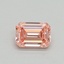 0.43 Ct. Fancy Vivid Pink Emerald Lab Grown Diamond