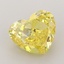 2.65 Ct. Fancy Vivid Yellow Heart Lab Grown Diamond