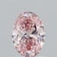 1.20 Ct. Fancy Vivid  Pink Oval Lab Grown Diamond