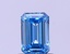 0.71 Ct. Fancy Vivid Blue Emerald Lab Grown Diamond