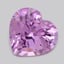 7.3x6.9mm  Pink  Heart   Sapphire