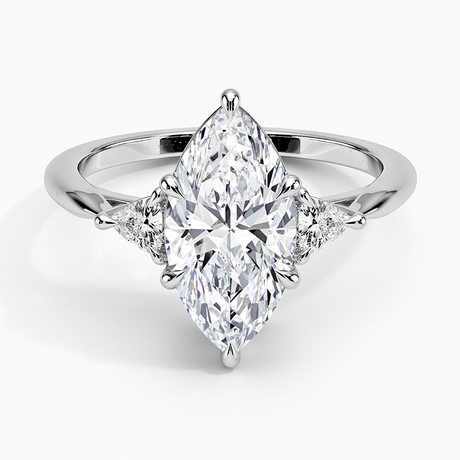 Trillion Three Stone Diamond Ring