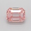 0.91 Ct. Fancy Intense  Pink Emerald Lab Grown Diamond