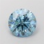 2.59 Ct. Fancy Vivid  Blue Round Lab Grown Diamond