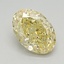 1.04 Ct. Fancy Intense Yellow Oval Lab Grown Diamond