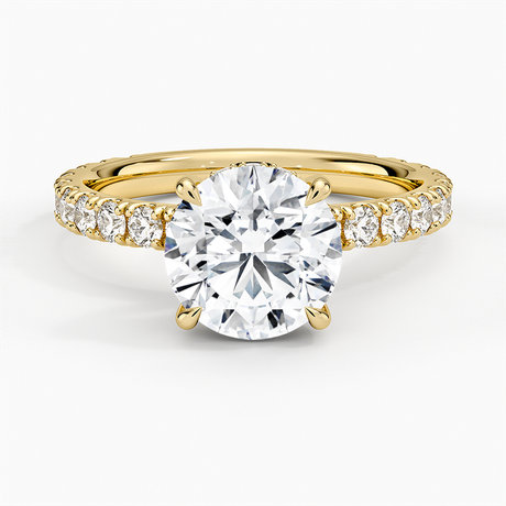 18K Yellow Gold Grand Perfect Fit Three-Quarter Diamond Ring