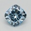 0.79 Ct. Fancy Intense Blue Cushion Lab Grown Diamond