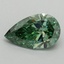 1.06 Ct. Fancy Vivid Pacific Green Pear Lab Grown Diamond
