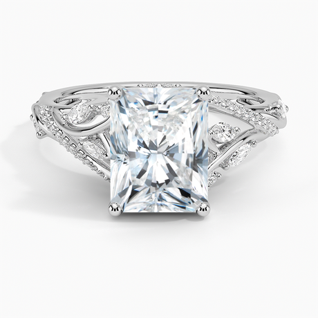 18K White Gold Begonia Vine Diamond Ring (1/2 ct. tw.)