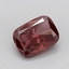 3.04 Ct. Fancy Deep Pink Cushion Lab Grown Diamond