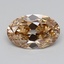 2.07 Ct. Light  Brown Oval Lab Grown Diamond