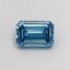 1.39 Ct. Fancy Vivid  Blue Emerald Lab Grown Diamond