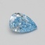 1.03 Ct. Fancy Vivid Blue Pear Lab Grown Diamond