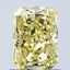1.06 Ct. Fancy Vivid Yellow Radiant Lab Grown Diamond