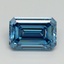 2.15 Ct. Fancy Vivid Blue Emerald Lab Grown Diamond