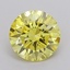 1.37 Ct. Fancy Vivid  Yellow Round Lab Grown Diamond