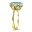 The Loleta Ring, smalltop view on a hand