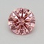 0.34 Ct. Fancy Vivid Pink Round Lab Grown Diamond