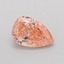 0.60 Ct. Fancy Vivid Pink Pear Lab Grown Diamond