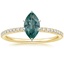 18K Yellow Gold Ballad Half Coverage Diamond Ring (1/8 ct. tw.), smalltop view