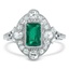 Art Deco Emerald Vintage Ring