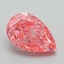1.14 Ct. Fancy Vivid Pink Pear Lab Grown Diamond