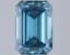 2.45 Ct. Fancy Vivid  Blue Emerald Lab Grown Diamond