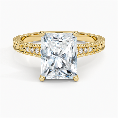 Luxe Hudson Ring - Engraved Diamond Ring